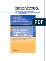 Download textbook Digital Research And Education In Architectural Heritage Sander Munster ebook all chapter pdf 