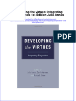 Download textbook Developing The Virtues Integrating Perspectives 1St Edition Julia Annas ebook all chapter pdf 