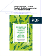Download textbook Developing Language Teacher Autonomy Through Action Research 1St Edition Kenan Dikilitas ebook all chapter pdf 