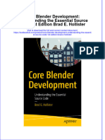 Full Chapter Core Blender Development Understanding The Essential Source Code 1St Edition Brad E Hollister PDF