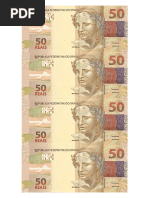Notas de Dinheiro para Imprimir Frente e Verso | PDF | Dinheiro | Moeda