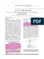A Review On Uv Visible Spectroscopy - 1