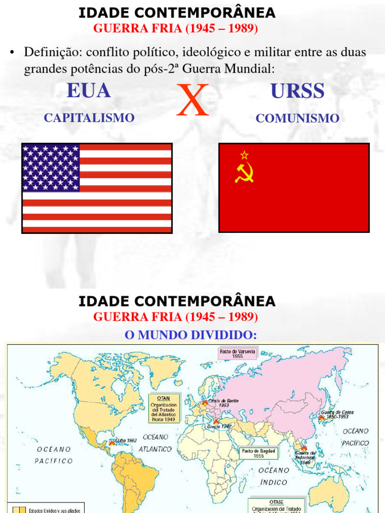 Guerra Fria: Conflitos e Características | PDF | Guerra Fria | União ...