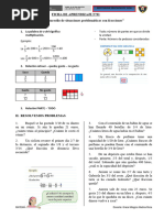 FICHA 6 2do A - Problemas DE FRACCIONES