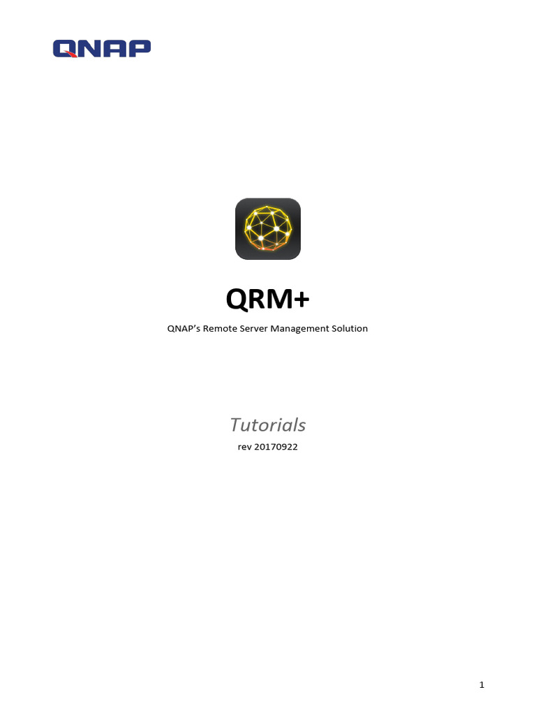 QRM+: Remote Server Management Guide | PDF | Installation (Computer ...