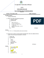 BCSE 1102 INTRODUCTION TO PROGRAMMING CAT G1 Marking Scheme