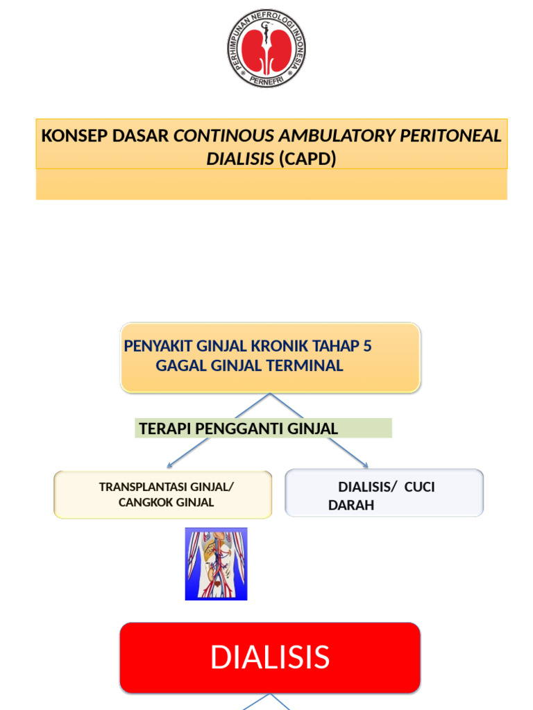 Konsep Dasar Continous Ambulatory Peritoneal: Dialisis (Capd) | PDF