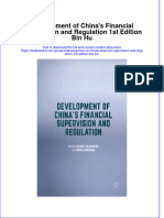 Download textbook Development Of Chinas Financial Supervision And Regulation 1St Edition Bin Hu ebook all chapter pdf 