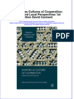 Textbook Diaspora As Cultures of Cooperation Global and Local Perspectives 1St Edition David Carment Ebook All Chapter PDF