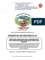 TDR de Consultoria de Elaboracion de Ficha Tecnica Estandar Seclla