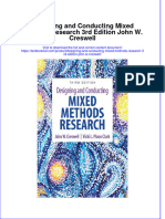 Textbook Designing and Conducting Mixed Methods Research 3Rd Edition John W Creswell Ebook All Chapter PDF