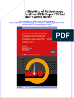 Download pdf Design And Shielding Of Radiotherapy Treatment Facilities Ipem Report 75 2Nd Edition Patrick Horton ebook full chapter 
