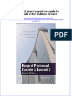 Download pdf Design Of Prestressed Concrete To Eurocode 2 2Nd Edition Gilbert ebook full chapter 
