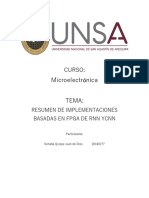 Resumen de Implementaciones Basadas en FPGA de RNN y CNN