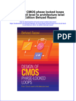 Download pdf Design Of Cmos Phase Locked Loops From Circuit Level To Architecture Level 1St Edition Behzad Razavi ebook full chapter 