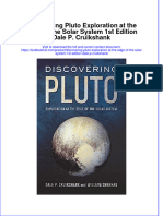 Textbook Discovering Pluto Exploration at The Edge of The Solar System 1St Edition Dale P Cruikshank Ebook All Chapter PDF