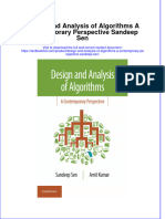 Download pdf Design And Analysis Of Algorithms A Contemporary Perspective Sandeep Sen ebook full chapter 