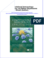 PDF Computational Immunology Applications 1St Edition Shyamasree Ghosh Author Ebook Full Chapter
