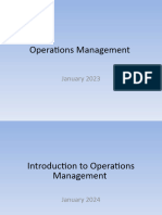 1 Introduction To Operations Management
