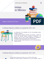 Actividad 3. Las Reformas Educativas en México.