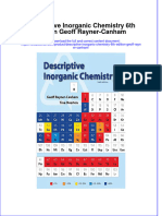 Textbook Descriptive Inorganic Chemistry 6Th Edition Geoff Rayner Canham Ebook All Chapter PDF