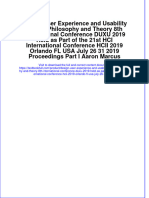 Download pdf Design User Experience And Usability Design Philosophy And Theory 8Th International Conference Duxu 2019 Held As Part Of The 21St Hci International Conference Hcii 2019 Orlando Fl Usa July 26 31 2019 ebook full chapter 