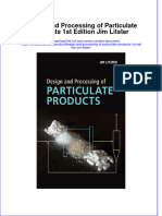 Textbook Design and Processing of Particulate Products 1St Edition Jim Litster Ebook All Chapter PDF