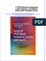 Download textbook Design Of Fpga Based Computing Systems With Opencl 1St Edition Hasitha Muthumala Waidyasooriya ebook all chapter pdf 