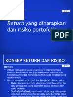 8 - Return Yang Diharapkan & Resiko Portofolio-D