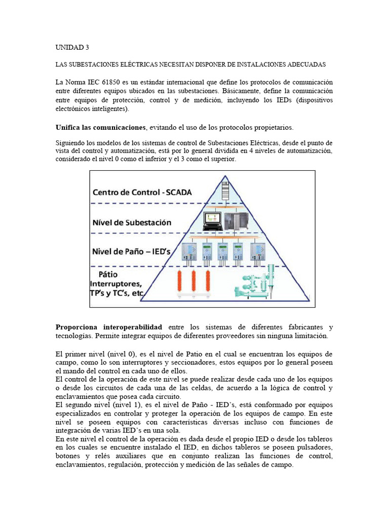 Definición de la norma IEC 61850 | PDF | Scada | Red de computadoras