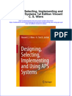 Download textbook Designing Selecting Implementing And Using Aps Systems 1St Edition Vincent C S Wiers ebook all chapter pdf 