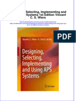 Textbook Designing Selecting Implementing and Using Aps Systems 1St Edition Vincent C S Wiers Ebook All Chapter PDF