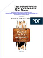 Textbook Despite The Best Intentions Why Racial Inequality Thrives in Good Schools 1St Edition Diamond Ebook All Chapter PDF