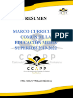 Resumen Del Marco Curricular Común de La Educación Media Superior 2019-2022