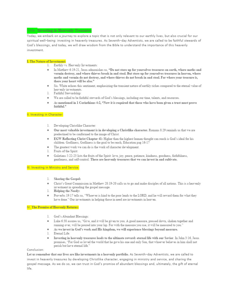 Investment Promotion PDF Eternal Life (Christianity) Jesus