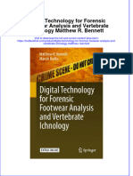 Textbook Digital Technology For Forensic Footwear Analysis and Vertebrate Ichnology Matthew R Bennett Ebook All Chapter PDF