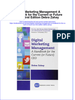 Textbook Digital Marketing Management A Handbook For The Current or Future Ceo First Edition Debra Zahay Ebook All Chapter PDF