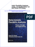 Textbook Deterministic Flexibility Analysis Theory Design and Applications 1St Edition Chuei Tin Chang Ebook All Chapter PDF