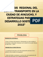 ANÁLISIS  REGIONAL DEL SECTOR TRANSPORTE EN LA