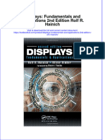 Textbook Displays Fundamentals and Applications 2Nd Edition Rolf R Hainich Ebook All Chapter PDF