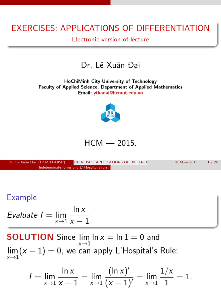 Exercises application of differentiation print pdf length