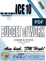 Q2 G10 BUDGET OF WORK