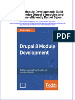 Textbook Drupal 8 Module Development Build and Customize Drupal 8 Modules and Extensions Efficiently Daniel Sipos Ebook All Chapter PDF