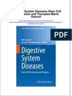 PDF Digestive System Diseases Stem Cell Mechanisms and Therapies Maria Gazouli Ebook Full Chapter