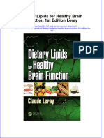 Textbook Dietary Lipids For Healthy Brain Function 1St Edition Leray Ebook All Chapter PDF