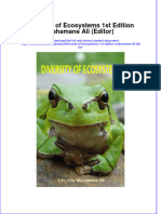 Download textbook Diversity Of Ecosystems 1St Edition Mahamane Ali Editor ebook all chapter pdf 