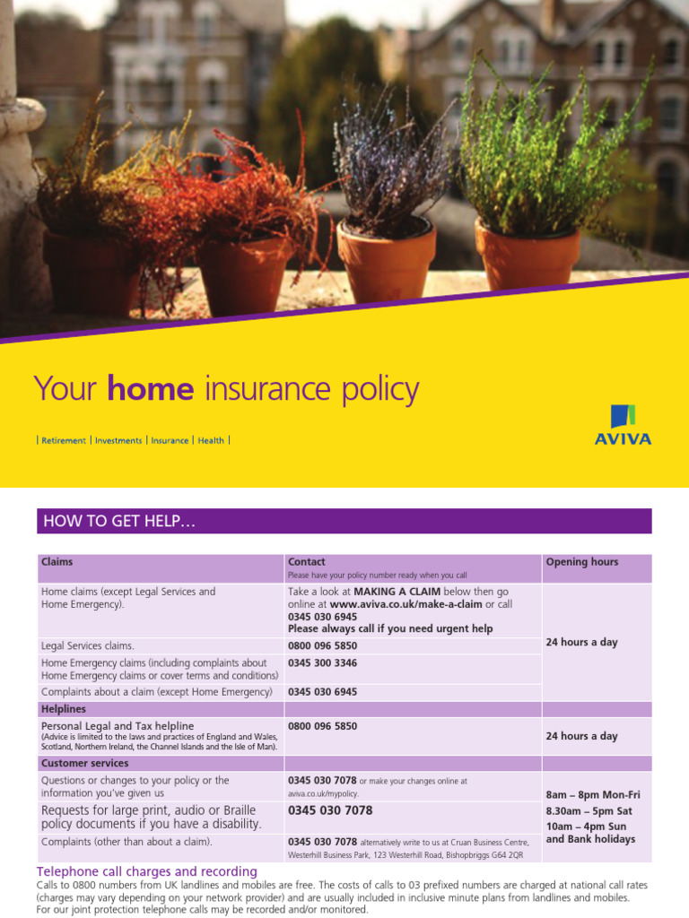 Home Insurance Policy Overview | PDF | Legal Liability | Insurance