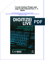 Download pdf Digitized Lives Culture Power And Social Change In The Internet Era T V Reed ebook full chapter 