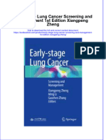 Download textbook Early Stage Lung Cancer Screening And Management 1St Edition Xiangpeng Zheng ebook all chapter pdf 