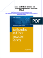 Textbook Earthquakes and Their Impact On Society 1St Edition Sebastiano Damico Eds Ebook All Chapter PDF